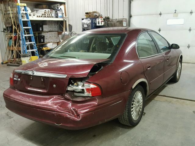 1MEFM50U85A614132 - 2005 MERCURY SABLE GS BURGUNDY photo 4