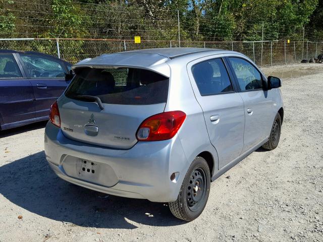 ML32A3HJ6EH024982 - 2014 MITSUBISHI MIRAGE DE SILVER photo 4