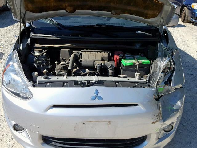 ML32A3HJ6EH024982 - 2014 MITSUBISHI MIRAGE DE SILVER photo 7