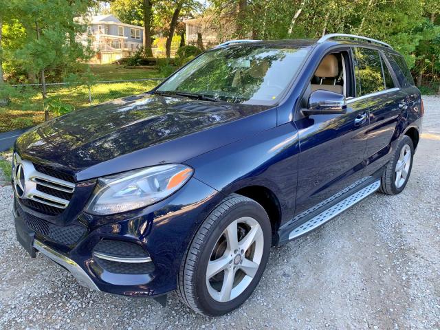 4JGDA5HB6GA659329 - 2016 MERCEDES-BENZ GLE 350 4M BLUE photo 2