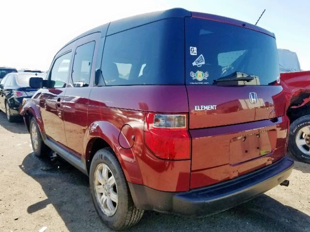 5J6YH28758L011041 - 2008 HONDA ELEMENT EX RED photo 3