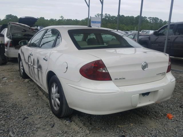 2G4WD582061207692 - 2006 BUICK LACROSSE C WHITE photo 3