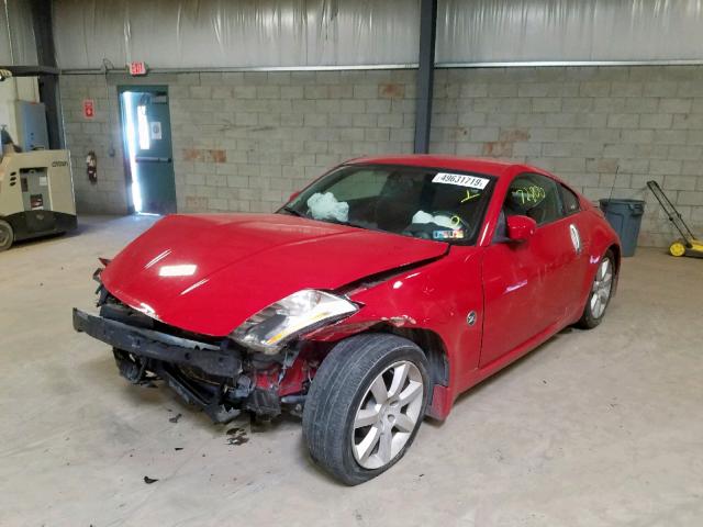 JN1AZ34E13T010334 - 2003 NISSAN 350Z COUPE RED photo 2