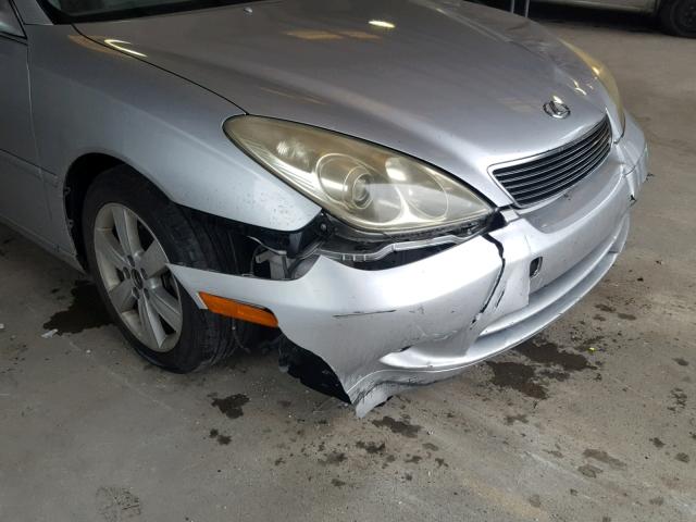 JTHBA30G455073031 - 2005 LEXUS ES 330 SILVER photo 9