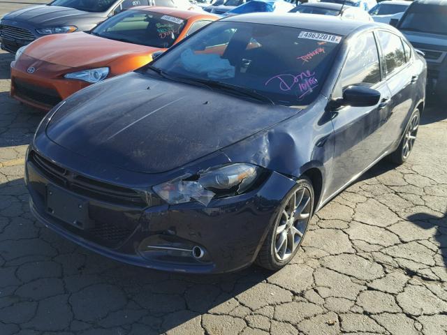 1C3CDFBB1FD166200 - 2015 DODGE DART SXT BLUE photo 2