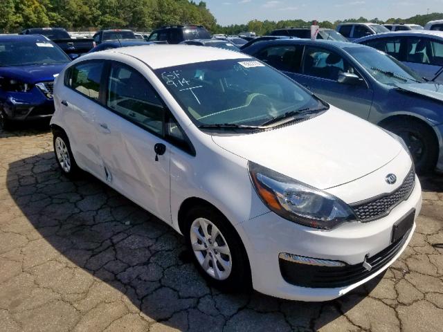 KNADM4A33G6553073 - 2016 KIA RIO LX WHITE photo 1