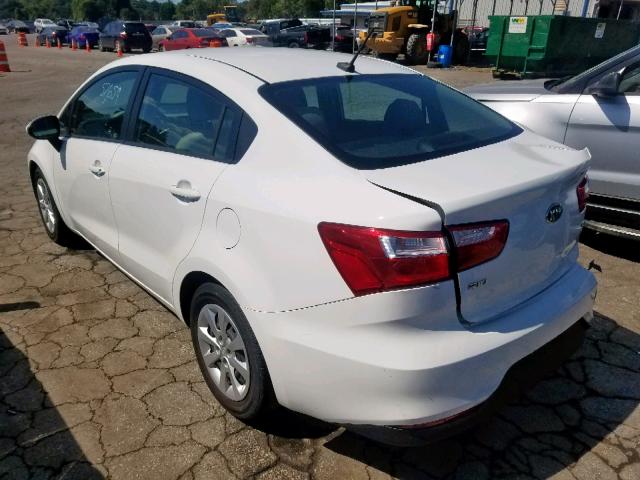 KNADM4A33G6553073 - 2016 KIA RIO LX WHITE photo 3