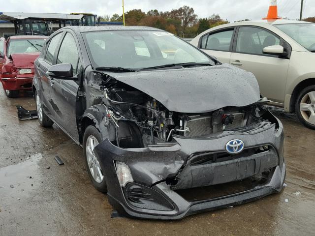 JTDKDTB33H1594563 - 2017 TOYOTA PRIUS C GRAY photo 1