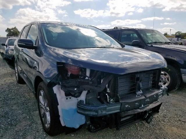 2FMPK4K92KBB96466 - 2019 FORD EDGE TITAN GREEN photo 1