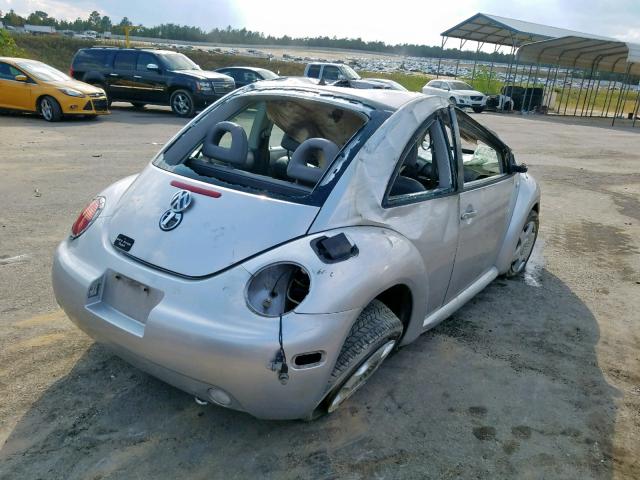 3VWCA21C0YM467312 - 2000 VOLKSWAGEN NEW BEETLE ნაცრისფერი ფოტო 4