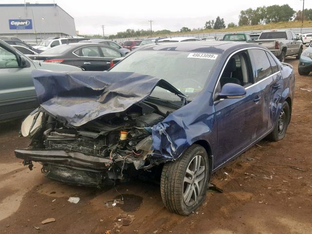 3VWDT81K66M739075 - 2006 VOLKSWAGEN JETTA TDI BLUE photo 2