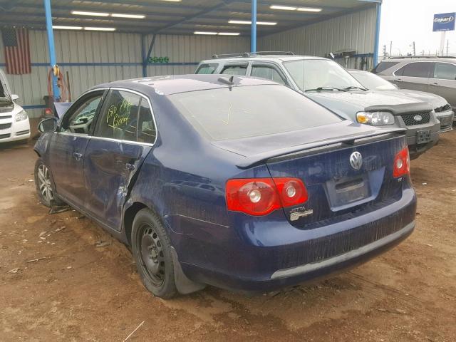 3VWDT81K66M739075 - 2006 VOLKSWAGEN JETTA TDI BLUE photo 3