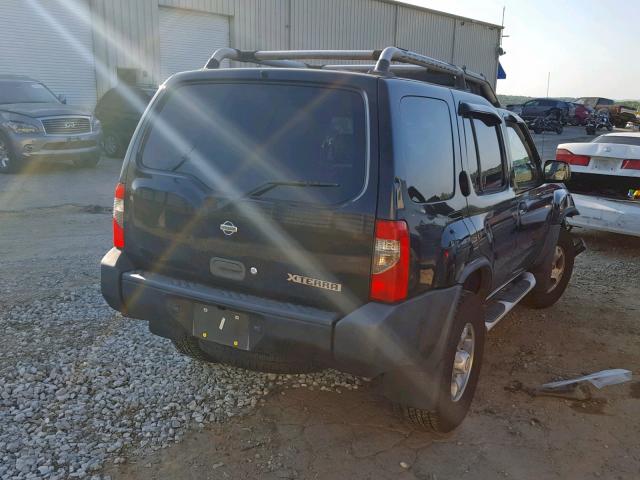 5N1ED28T11C572856 - 2001 NISSAN XTERRA XE BLACK photo 4