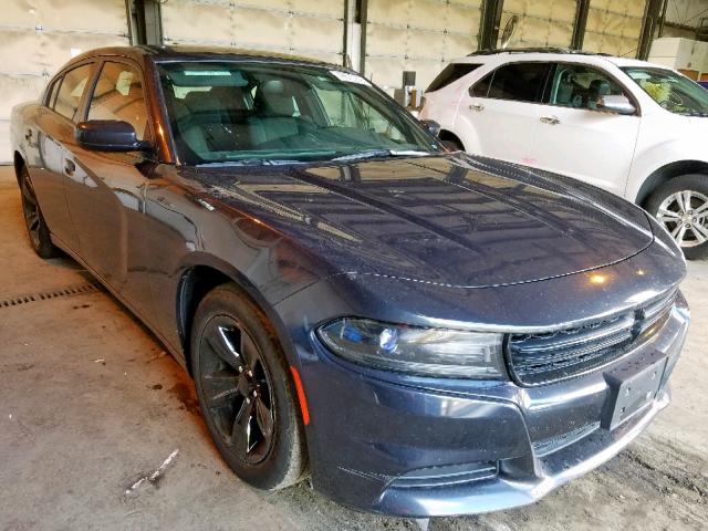 2C3CDXHG1GH246187 - 2016 DODGE CHARGER SX BLUE photo 1