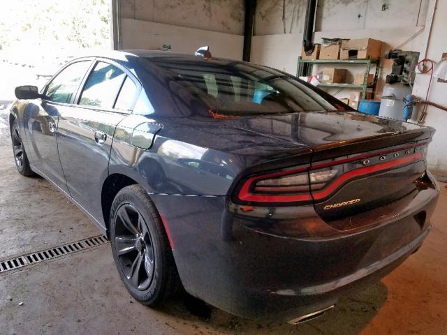 2C3CDXHG1GH246187 - 2016 DODGE CHARGER SX BLUE photo 3