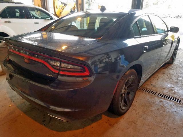 2C3CDXHG1GH246187 - 2016 DODGE CHARGER SX BLUE photo 4