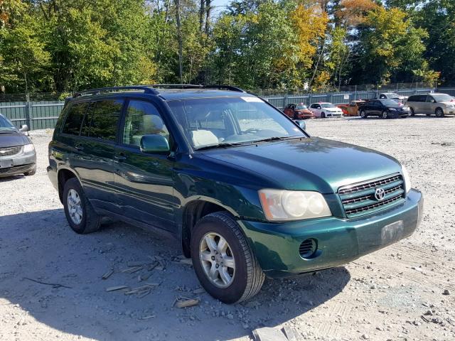 JTEHF21A830140088 - 2003 TOYOTA HIGHLANDER GREEN photo 1