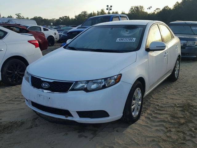 KNAFU4A24D5716234 - 2013 KIA FORTE EX WHITE photo 2