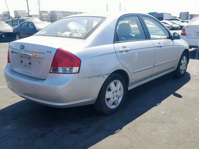 KNAFE222995612281 - 2009 KIA SPECTRA EX SILVER photo 4