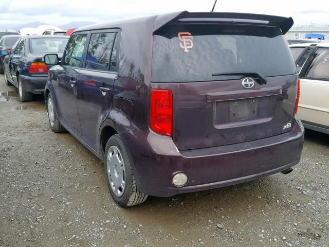 JTLKE50E791062428 - 2009 TOYOTA SCION XB 勃艮第红 照片 3