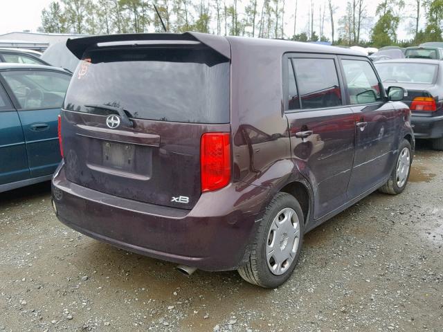 JTLKE50E791062428 - 2009 TOYOTA SCION XB 勃艮第红 照片 4