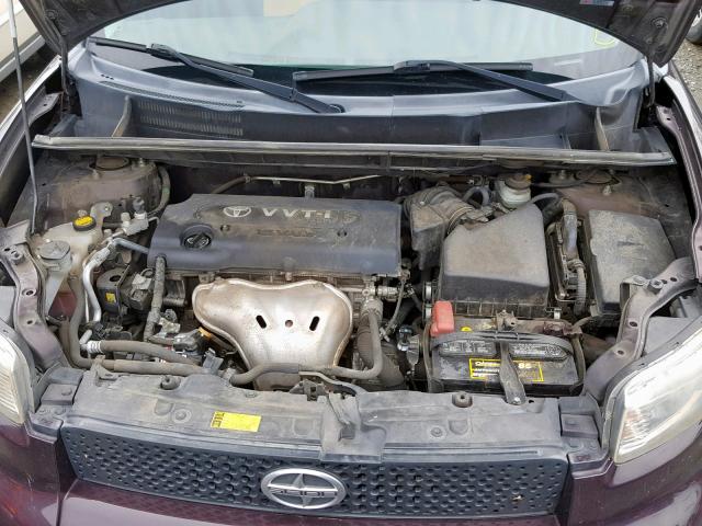 JTLKE50E791062428 - 2009 TOYOTA SCION XB 勃艮第红 照片 7