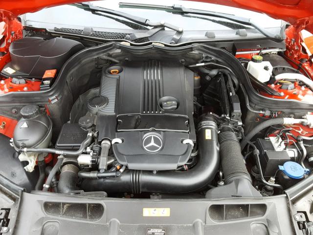 WDDGJ4HB2EG289900 - 2014 MERCEDES-BENZ C 250 RED photo 7