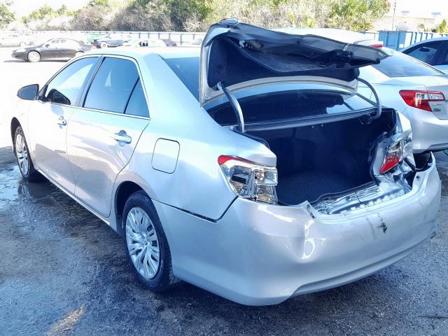 4T1BF1FK6CU635948 - 2012 TOYOTA CAMRY BASE SILVER photo 3