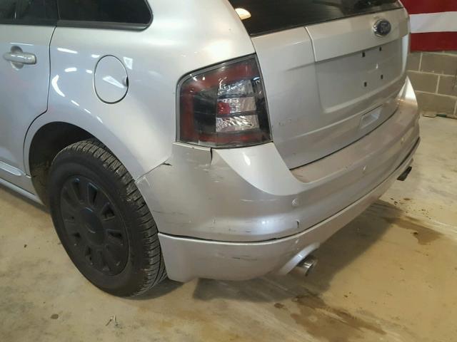 2FMDK30C09BA74744 - 2009 FORD EDGE SPORT SILVER photo 9