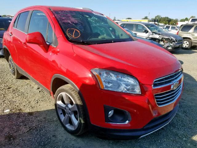 3GNCJTSB7FL203951 - 2015 CHEVROLET TRAX LTZ RED photo 1