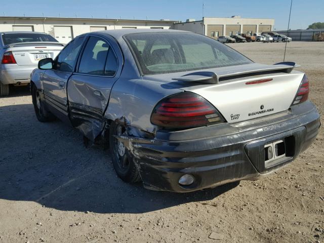 1G2NE52TXXC513698 - 1999 PONTIAC GRAND AM S SILVER photo 3