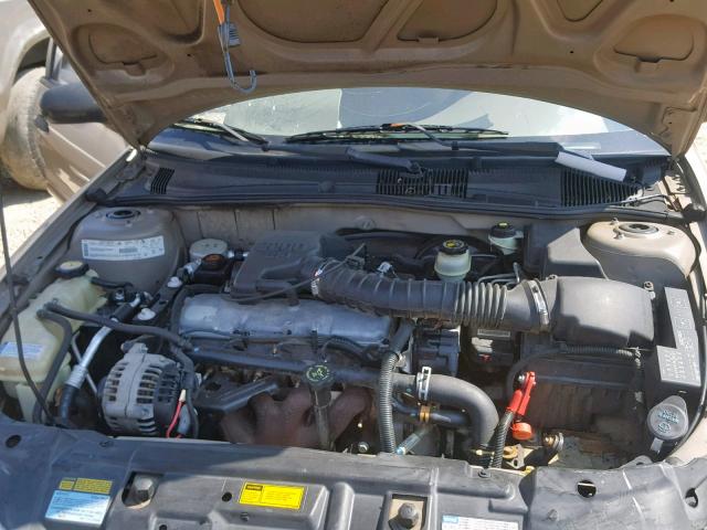 1G1JC524917130739 - 2001 CHEVROLET CAVALIER B GOLD photo 7