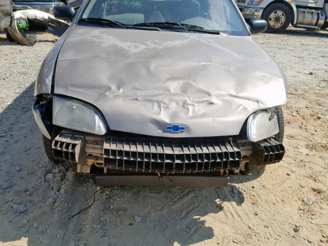 1G1JC524917130739 - 2001 CHEVROLET CAVALIER B GOLD photo 9