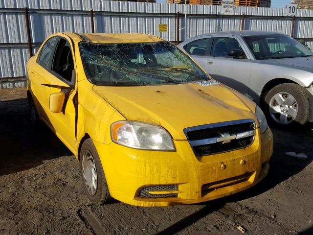 KL1TD5DE4AB059229 - 2010 CHEVROLET AVEO LS YELLOW photo 1