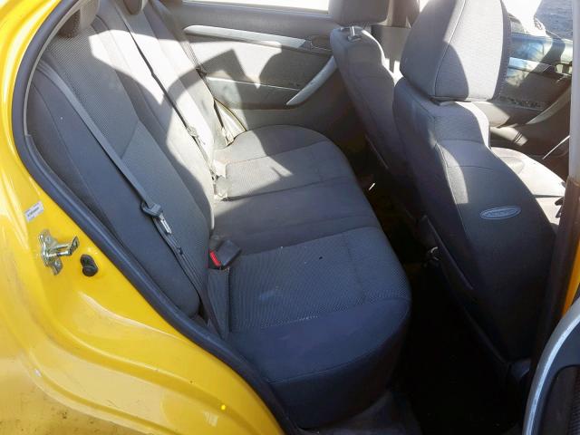 KL1TD5DE4AB059229 - 2010 CHEVROLET AVEO LS YELLOW photo 6