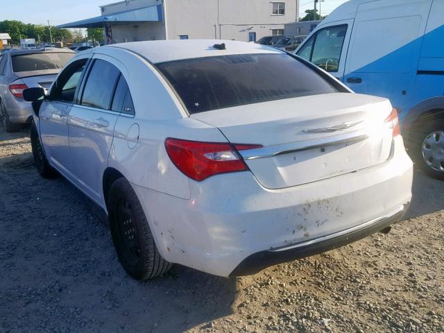 1C3CCBAB1EN168597 - 2014 CHRYSLER 200 LX WHITE photo 3