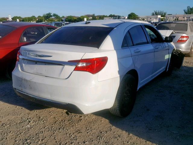 1C3CCBAB1EN168597 - 2014 CHRYSLER 200 LX WHITE photo 4