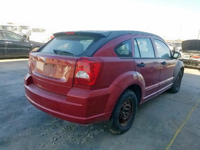 1B3HB28BX8D645694 - 2008 DODGE CALIBER RED photo 4