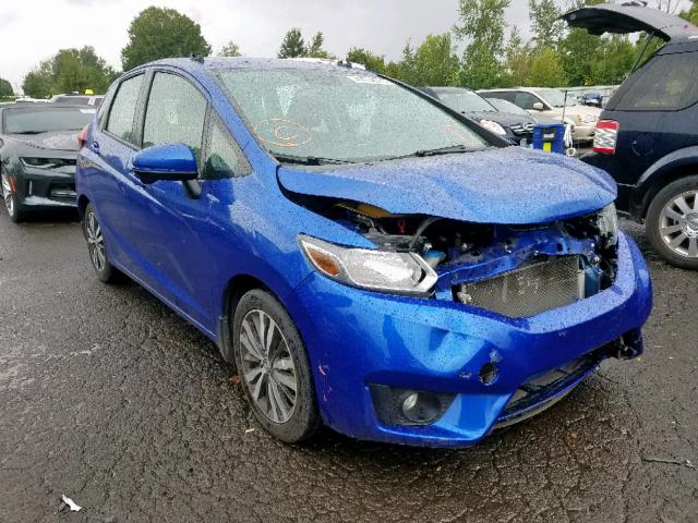 3HGGK5G84FM786183 - 2015 HONDA FIT EX BLUE photo 1