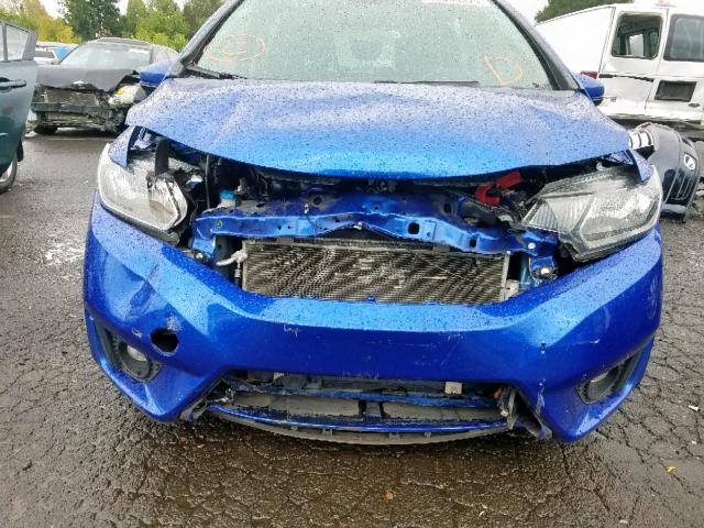 3HGGK5G84FM786183 - 2015 HONDA FIT EX BLUE photo 9