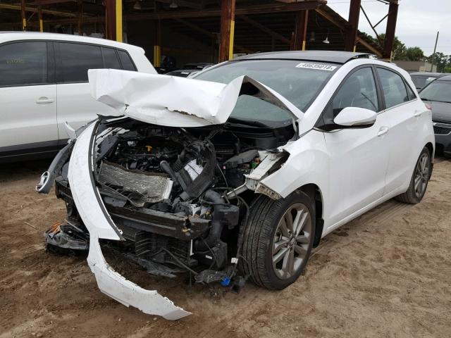 KMHD35LH3GU313856 - 2016 HYUNDAI ELANTRA GT WHITE photo 2