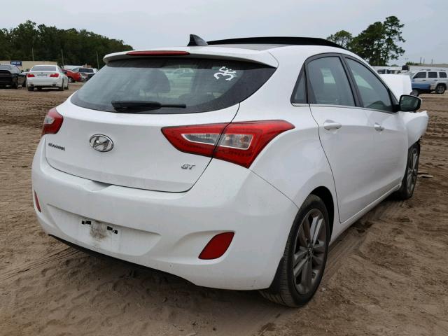 KMHD35LH3GU313856 - 2016 HYUNDAI ELANTRA GT WHITE photo 4