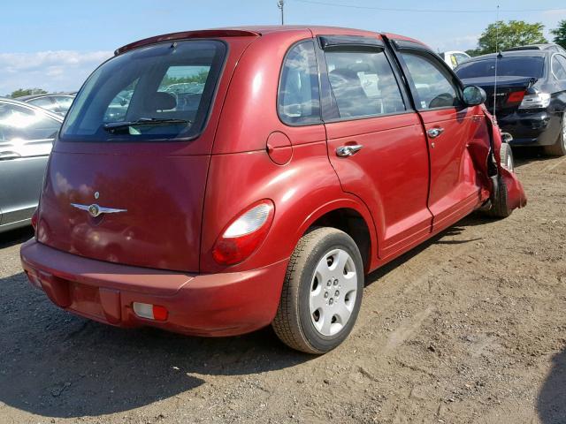 3A4FY48B76T261549 - 2006 CHRYSLER PT CRUISER RED photo 4