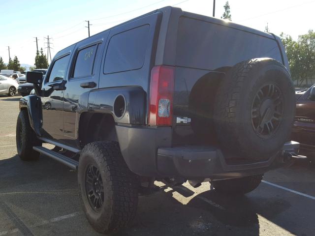 5GTDN136668304767 - 2006 HUMMER H3 BLACK photo 3