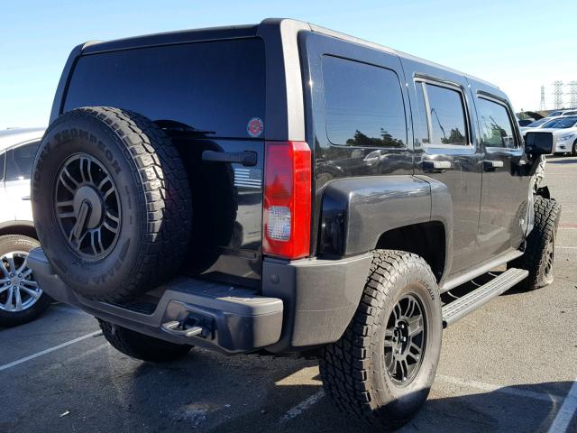 5GTDN136668304767 - 2006 HUMMER H3 BLACK photo 4