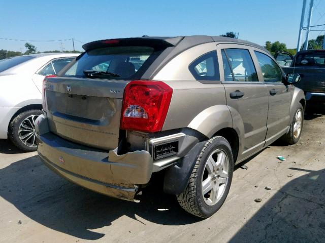 1B3HB48BX8D574735 - 2008 DODGE CALIBER SX GOLD photo 4