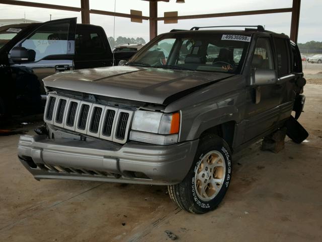 1J4GZ78Y3TC401160 - 1996 JEEP GRAND CHER GREEN photo 2