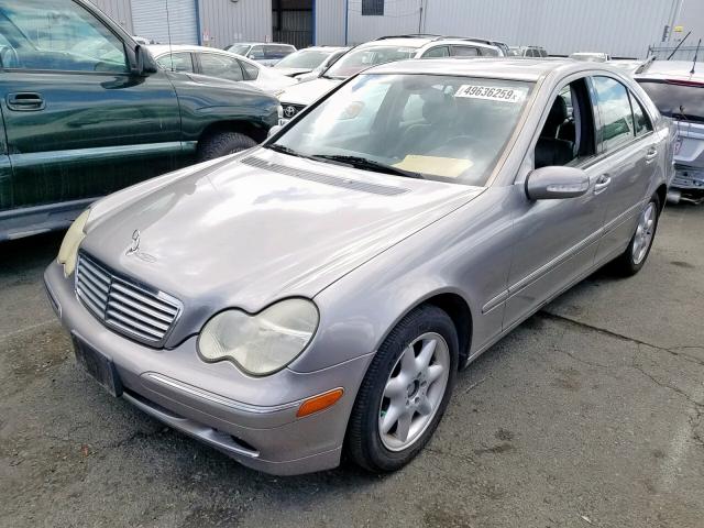 WDBRF61J33A524787 - 2003 MERCEDES-BENZ C 240 GRAY photo 2