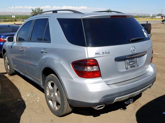 4JGBB86E98A335036 - 2008 MERCEDES-BENZ ML 350 SILVER photo 3