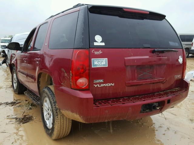 1GKFC130X7R243442 - 2007 GMC YUKON BURGUNDY photo 3